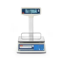 LCD uzlīmju drukāšanas svari ar roku un legalizāciju, EGE sērija, 15 kg, TEM, 325x377x(H)394mm