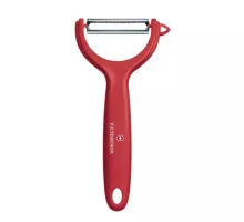Tomato and kiwifruit peeler with serrated blade, Victorinox, Red