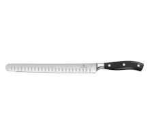 Forged slicing knife with the Granton edge, Victorinox, Black, (L)395mm