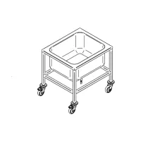 Тележка с раковиной для замачивания