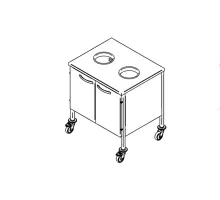 Тележка для биоотходов на два контейнера
