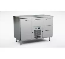 Aukstais skapis dzērieniem 1200 mm, 1 durvis, 3 atvilktnes