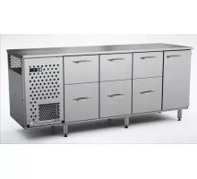 Aukstais skapis dzērieniem 2000 mm, 1 durvis, 6 atvilktnes