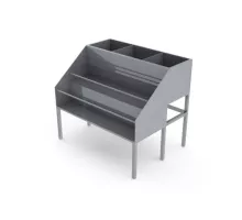 Изолированный бункер для льда с полками для бутылок, 1200 мм