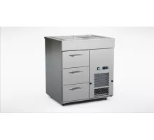 Aukstais skapis ar aukstu izlietni 800 mm, 3 atvilktnes