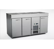 Cold cupboard with ventilated cold basin 1600mm, 3 doors