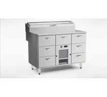 Стол для приготовления пиццы 1200 мм, 7 ящиков