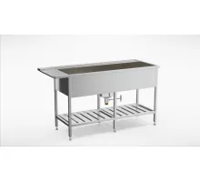 Стол для предварительной мойки nordien с полкой (1500-2000mm), Inox baltic, EPL-NORDIEN/R (1500-2000mm)