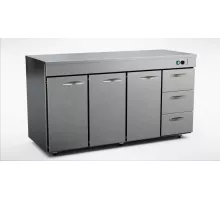 Шкаф для горячего 1600 мм, 3 дверцы, 3 ящика