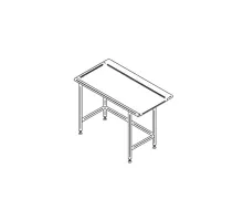 Stainless steel sorting table (600-1400mm), Inox baltic, SL (600-1400mm)