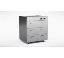 Karstais skapis ar izlietni 800 mm, 6 atvilktnes