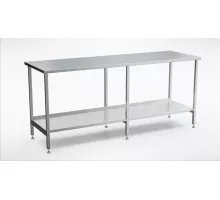 Stainless steel worktable with shelf (1500-2900mm), Inox baltic, TLR (1500-2900mm)