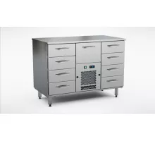 Aukstais skapis pārtikai 1200 mm, 9 atvilktnes