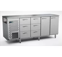 Холодный шкаф для продуктов 2000 мм, 2 двери, 6 ящиков