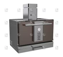 Charcoal oven, 712x548x890 mm, brown