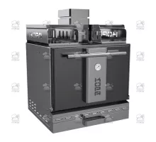 Charcoal oven, with open shelf, 712x697x1392 mm