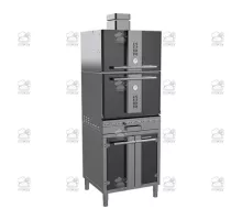 Charcoal oven, with stand and cabinet, 712x697x2406 mm