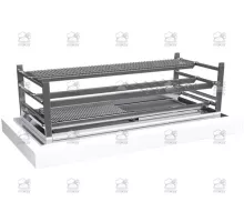 Charcoal robata grill, 1360x590x693 mm