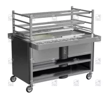 Charcoal robata grill, 1440x1170x1365 mm