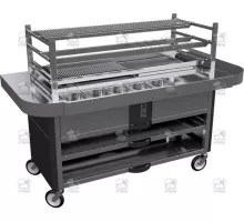 Charcoal robata grill, 1800x830x1250 mm
