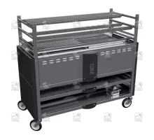 Charcoal robata grill, 1440x686x1250 mm