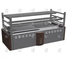 Charcoal robata grill, 1440x686x700 mm, brown