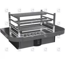 Charcoal robata grill, 1340x830x700 mm