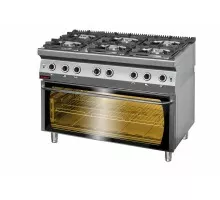 Газовая плита с электрической духовкой, модуль 3xgn 1/1, Kromet, 700.KG-6/PE-3
