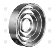 Опорная крестовина Unger E130, 28 мм, с пластиковой втулкой, кодированный, INOX