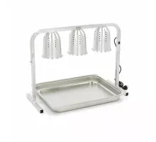 Apkures lampa - 3 lampas - ieskaitot 3 lampas un 1 x 2/1 GN konteiners