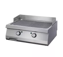 Heavy Duty Griddle - Grooved Chrome - Double Unit - 70cm Deep - Electric