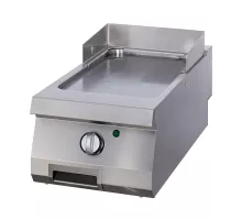 Īpaši izturīgs grilis - gluds, hromēts - viengabala - 70 cm dziļš - elektriskais