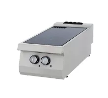 Infrasarkanā plīts - 2 degļi - dubultā iekārta - 70 cm dziļumā - elektriska