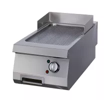 Heavy Duty Griddle - Grooved - Single Unit - 70cm Deep - Electric