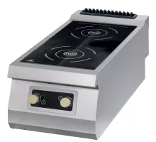 Indukcijas plīts Premium - 2 degļi - viengabala - 90 cm dziļumā - elektriska
