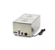 Marmīts - ar krānu - iekļaujot 2 x 1/2 GN komplektu - elektrisks