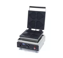 Vafeļu veidotājs - 4 gabali - Sirdis uz kociņiem