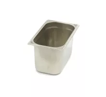 Gastronorm konteiners - 1/4 GN - 15 cm dziļš - nerūsējošais tērauds