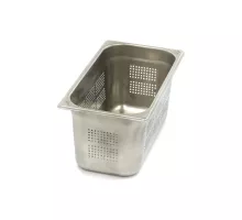 Gastronorm konteiners - 1/3 GN - 15 cm dziļš - nerūsējošais tērauds - perforēts