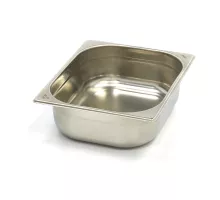 Gastronorm konteiners - 1/2 GN - 10 cm dziļš - nerūsējošais tērauds
