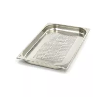 Gastronorm trauks - 1/1 GN - 4 cm dziļš - nerūsējošais tērauds - perforēts