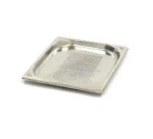 Gastronorm konteiners - 1/2 GN - 2 cm dziļš - nerūsējošais tērauds - perforēts