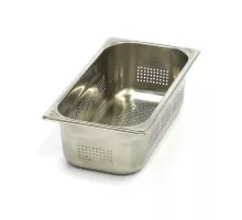 Gastronorm konteiners - 1/3 GN - 10 cm dziļš - nerūsējošais tērauds - perforēts