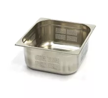 Gastronorm konteiners - 2/3 GN - 15 cm dziļš - nerūsējošais tērauds - perforēts