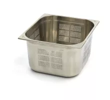 Gastronorm konteiners - 2/3 GN - 20 cm dziļš - nerūsējošais tērauds - perforēts