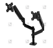 Uchwyt do monitora FURVERO HK002 2 x ramię, sprężyna gazowa, wysięgnik, czarny N