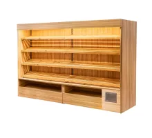 Atvērtais LED apgaismojuma moduļa maizes plaukts H-193 cm L- 257 cm G- 62 cm Coco Bolo N