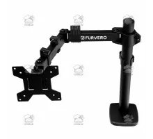 Uchwyt do monitora FURVERO HK004 1 x ramię, wysięgnik, czarny N