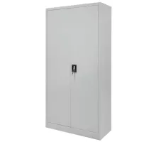 Szafa biurowa metalowa FURVERO W-101 S/S na dokumenty szara S- 90 cm G- 40 cm H-185 cm skręcana N