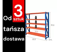 Металлический складской стеллаж FORTIS LIGHT 2000x800x400 mm